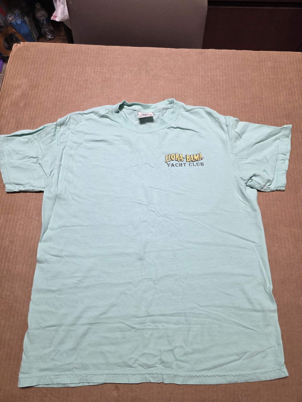 Comfort Colors Mint Green Flora Bama Size M  T-Shirt Comfort Colors LIght Green